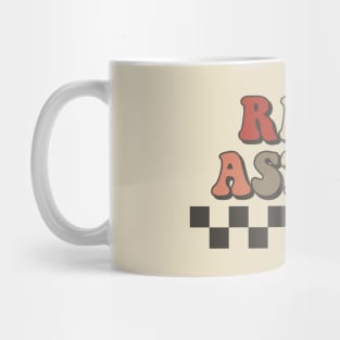 Rick Astley Checkered Retro Groovy Style Mug